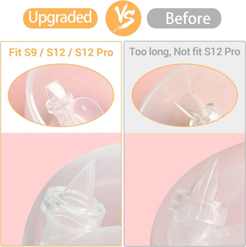 afontoto 6 Pack Silicone Duckbill Valve Compatible with S9 / S12 / S9Pro / S12Pro Wearable Breast Pump, Electric Breast Pump Parts Accessories - Image 4